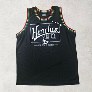 Vintage Honolua Surf Co. Jersey Mens  Black Graphic Print Aloha Maui XL